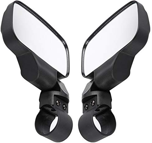 KIMISS UTV Rückspiegel, Verstellbarer Motorrad-Rückspiegel Konvexes Design Plactic Glass UTV Seitenspiegel für UTV
