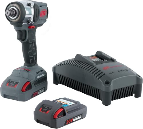 Ingersoll Rand sladdlös slagskruvdragarsats W3131-K22-EU, batteridrivet verktyg 3/8 med 20V, lätt och kompakt slagverktyg