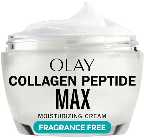 Olay Collagen Peptide Face Moisturizer, Firming Cream for Women, Fragrance-Free, Non-Greasy - Hydrating, Anti-Aging, Anti-Wrinkle, Smoothing of Fine Lines, Tightening Skin Care - Niacinamide, 1.7 Oz