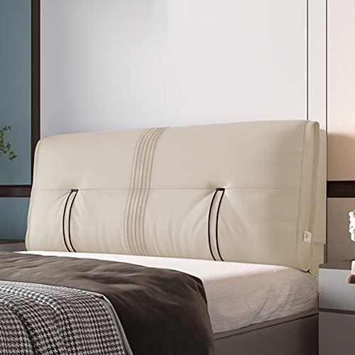 Kopfteil Ruhekissen,Wandkissen Lendenpolster Bettrückenlehne Atmungsaktiv Weiche Tasche Abnehmbar Waschbar Für Tagesbett, Etagenbett, Bank,B,with headboard Queen 59