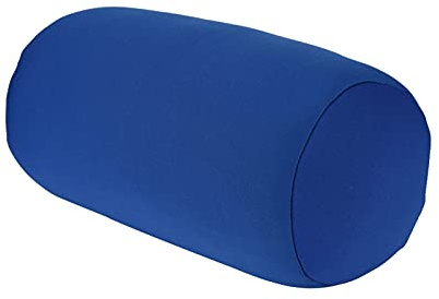 Natudeco Microalmohada Cojín Trasero Mini Almohada Cilíndrica Cojín Trasero con Microperlas Cojín En Rollo Cojín De Viaje Hogar Dormir Soporte para El Cuello Cómodo(Blue)
