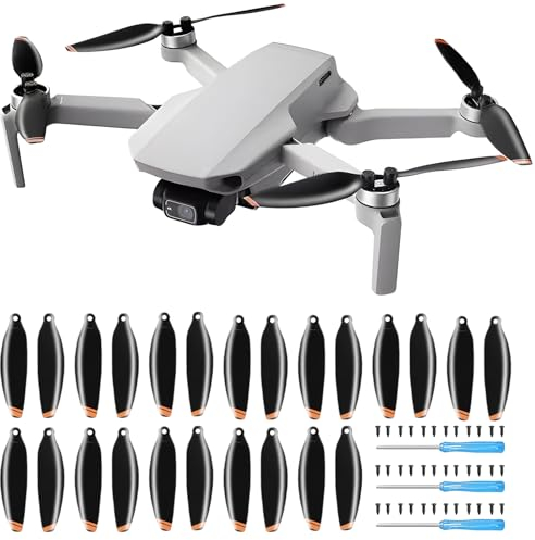 Tosiicop Propeller für DJI Mini 4K, Mini 2 SE, Mini 2, Mini SE 24Pcs Ersatzpropeller Blätter Geräuscharm 4726FM Luftschrauben Mini 2 SE Drohnenzubehör Exklusive Schrauben & Schraubendreher Organe