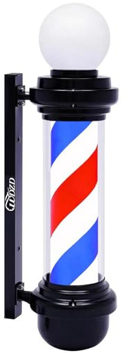 WDZD 68 cm Rojo Blanco Azul Poste Barbero Barber Pole