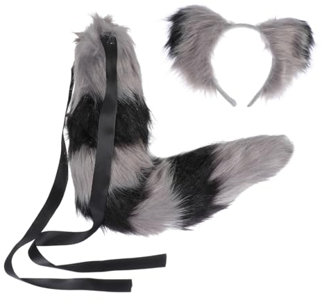 3 Sets Fuchsohr-Stirnband, Fuchsschwanz, Cosplay, Kunstfuchsohren, Damen-Stirnbänder, Stirnband zum Schminken, Party-Kostüm, Schwanz-Dekoration, Mottoparty-Requisite, Damenbekleidung, Plüsch-Ohrring