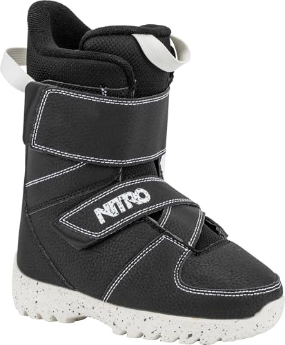 Nitro Unisex ungdomsrover snowboardbåt, svart, MP 19//EU 30 2/3 // US 1