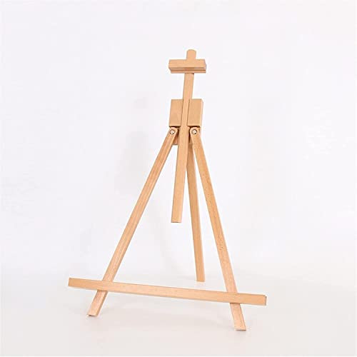 QUSYZD Cavalletto da scrivania Regolabile, cavalletto da Tavolo Portatile, cavalletto treppiede in Legno per Pittura Artistica, Decorazione su Tela, lavagne, espositore multifun,