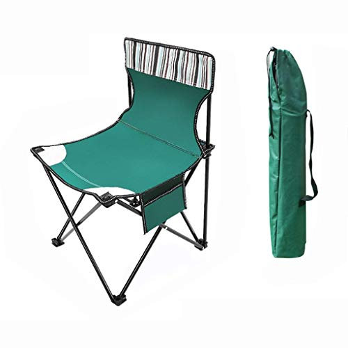 HZHXIFUFA Klappbarer Campingstuhl für Erwachsene, Klappstuhl für den Außenbereich, tragbarer Campingstuhl, geeignet zum Angeln am Strand, 35 x 35 x 60 cm
