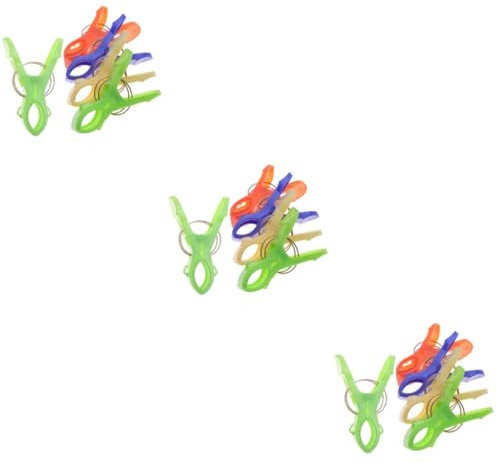 Amosfun 3 Ensembles Pince À Serviette Coupe-Vent Pince À Linge Géante Clip De Suspension Pinces À Linge Accroche Serviette Crochet Serviette Grandes Pinces À Linge 5 Pièces * 3