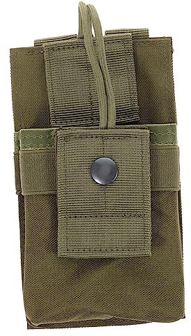 MOLUCKFU Funkgerätehalter Aus Hochwertigem Material Einfach Zu Montieren Entfernen Kompatibel Mit Molle-Westen Und Gürteln Für Funkgerät Telefon Und GPS Geeignet Praktisches Accessoire Für