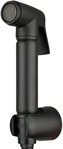 Xcel Home Handheld Douche Sprayer Kit Matte Black Muslim Shattaf Bidet Spray for Toilet & Bathroom Wall-Mounted Hygiene Shower for Cleaning & Pet Wash 1.5m Hose & Holder