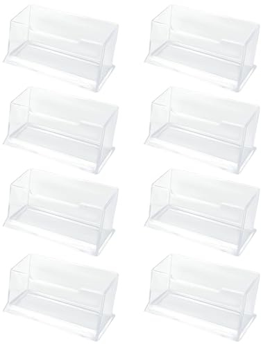 HAINLOGWANG 8 Stück Visitenkartenständer, Klarer Visitenkartenhalter, Robust Visitenkarten Box Für Ausstellung, Zuhause & Büro