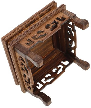 iplusmile Legno Supporto per Vasi di Fiori Piedistallo in Legno per Vaso di Fiori Sgabello da Pavimento per Portavasi per Piante Domestiche Alzata per Piante Vintage