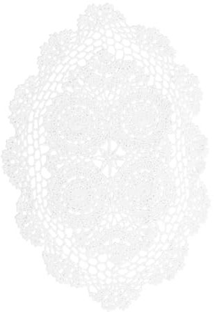 Sosoport Manteles Individuales De Algodón Mantel Rústico De Ganchillo para Mesa Decoración De Escritorio De Granja para Comedor Mantel De Encaje