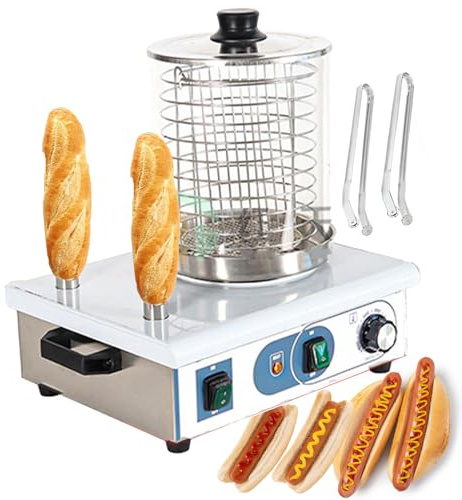 XNYXLPP Hot Dog Steamer Sausage Roller Machine Stainless Steel Maker,Adjustable Temperature,For Restaurants,Food Trucks,Parties