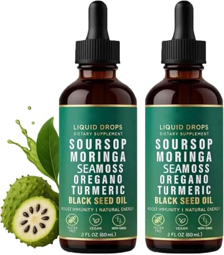 Gocce liquide di Soursop Bitters, gocce naturali di Soursop, cura delicata per l'apparato digerente, miglioramento della salute generale, per uomini e donne
