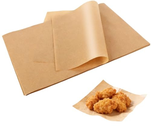 200 Pcs Pre-Cut Baking Paper Sheets, 20x30cm Greaseproof Paper Sheets | Unbleached Parchment Paper for Baking Parchment Sheets, Non-Stick Greaseproof Papers for Air Fryer Oven Cooking Grilling