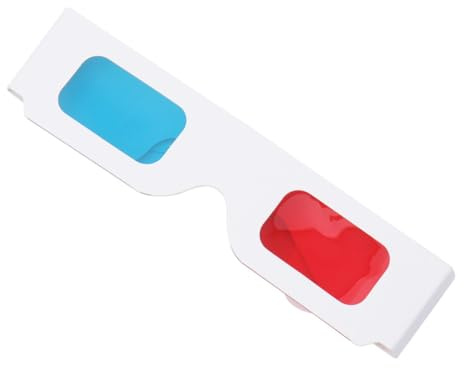 Occhiali 3d in Carta Montatura Stereoscopica 10 Pezzi | Video e Immagini 3d, Uso Cinema e Casa, Struttura Leggera in Carta-plastico