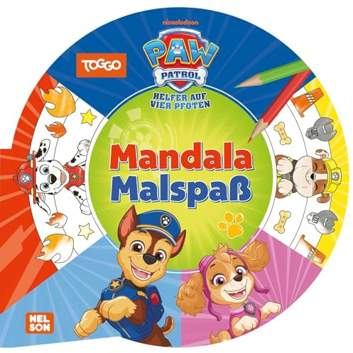 PAW Patrol Mitmachbuch: Mandala-Malspaß: 40 Mandalas zum Ausmalen ab 4 Jahren mit allen Hunden wie Chase, Rubble, Marshall, Skye