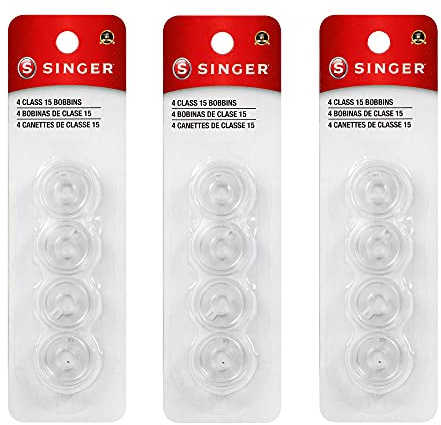 Singer Spulen Klasse 15, transparent, 4 Stück