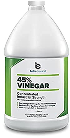 Vinagre puro de grado industrial, al 45%, concentrado, 3,8 l