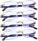 TERAISE 4pcs Lesebrille Mode Anti-Blaulicht Qualitätsleser Diamantschneiden Design Lesebrille Damen/Herren Anti-Ermüdung für Männer Computer- /Handy Brillen(2.5X)