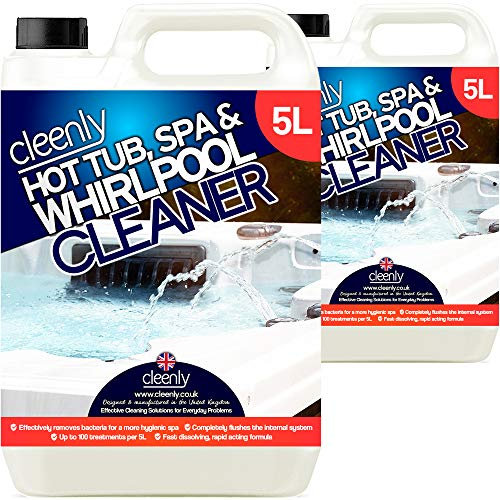 Cleenly Hot Tub, Spa & Whirlpool Cleaner - Deeply Cleans to Remove, Dirt, Bacteria and Germs - Suitable for all Hot Tubs, Spas and Whirlpools (10 Litres)