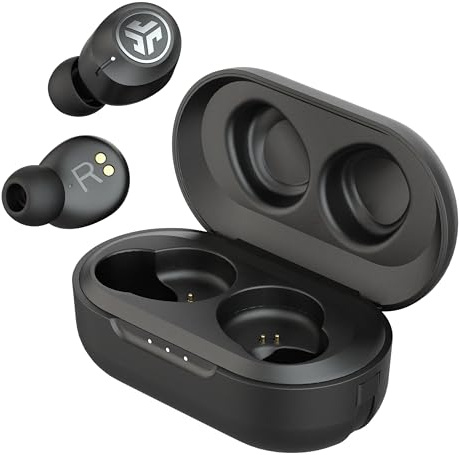 JLab JBuds Air ANC True Wireless Bluetooth Headphones, Wireless Earbuds with USB Charging Box, ANC Active Noise Reduction, IP55 Sweat Resistance Rating & EQ3 Custom Sound, Black