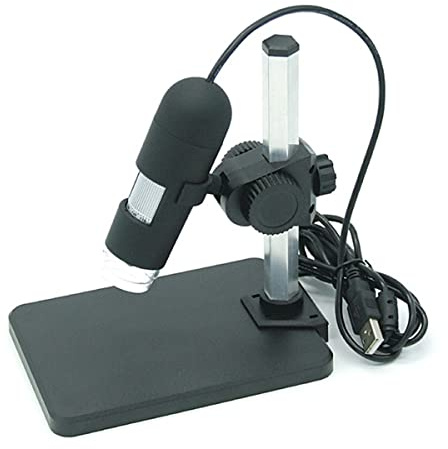 Mikroskop-Zubehör-Kit 500. X LED USB. Digitalmikroskop mit Stand Mikroskopische Objektträger
