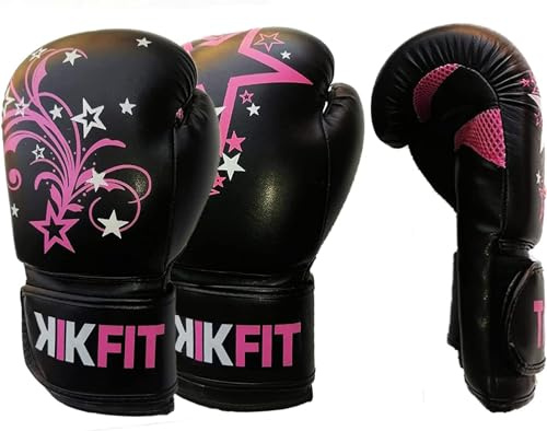 Ladies Pink Boxing Gloves 8oz-14oz Rex Leather Training & Sparring (14oz)