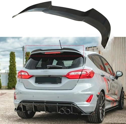 WEITOL Heckspoiler Spoilerlippe für Ford Fiesta ST MK8 2018 2019 2020, Kofferraum Spoiler Auto Heckflügel-Dekoration Spoilerflügel Spoilerlippe für Auto Änderung Zubehör