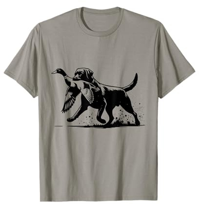 Vintage Black Labrador Retriever Duck Hunting Dog Lovers T-Shirt