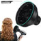 Copertura Diffusore Asciugacapelli,Diffusore Capelli Pieghevole,Silicone Phon Diffusore,Diffusore Phon Universale Capelli con Pettine a Coda Per Asciugacapelli (Nero)