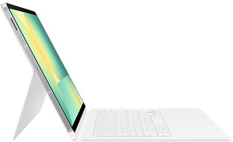 Samsung Book Cover Keyboard EF-DX625 für das Galaxy Tab S10 FE+ mit QWERTZ-Tastatur und AI-Taste, Zweiteilige Tablet-Hülle, schlankes Design, S Pen Fach, White