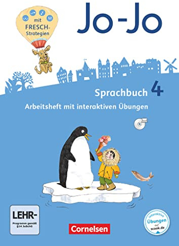 Jo-Jo Sprachbuch 4. Schuljahr - Allgemeine Ausgabe - Arbeitsheft: Mit interaktiven Übungen auf scook.de und CD-ROM