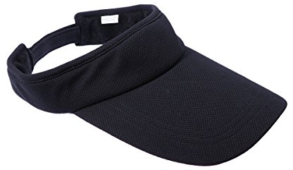 VORCOOL Sport Visor Cap Unisex Kappe UV Schutz Einstellbar für Sommer Tennis Golf Radfahren Angeln Laufen Jogging (Schwarz)