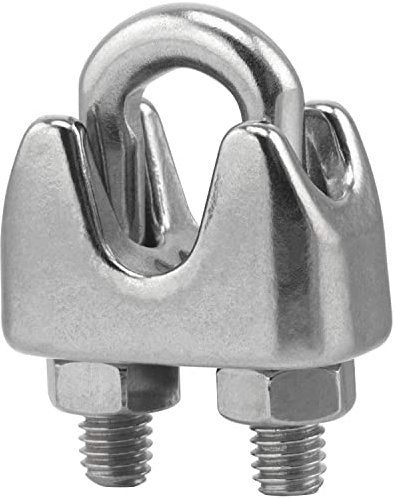 FASTON® Sieklemmen für Stahlseil 12 mm Drahtseilklemme ähnl. DIN 741 Edelstahl A4 V4A (10 Stück) Drahtseilklemmen Bügelformklemme Bügelklemmen