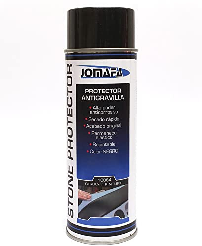JOMAFA - Spray antigravilla color negro 500ml protector bajos de coches y pasos de rueda