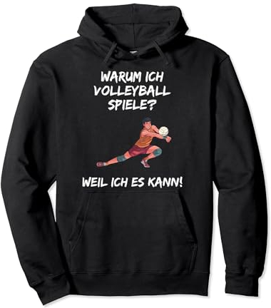 Volleyball Spruch Lustig Beachvolleyball Aufschlag Trikot Pullover Hoodie