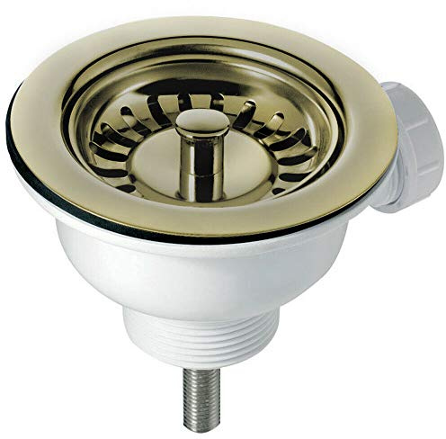 90mm Basket Strainer Waste for Astini, RAK, Rangemaster Ceramic Sink-Bronze