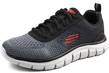 Skechers 232399, Zapatillas Hombre, Black Mesh/Charcoal Trim, 40 EU