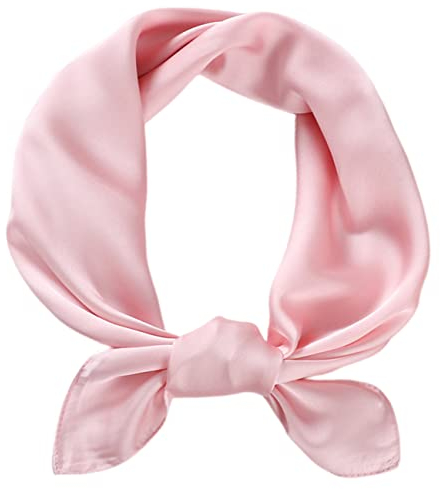 FAIRYGATE Damen Seidenschal Satin Seidentuch Silk Scarf Kleiner Quadratischer Netter Vintage Retro Halstuch für Frauen Mädchen A2311