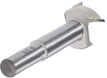 MACHSWON Forstner Drill Bits Tungsten Carbide Wood Hole Saw Opener Drill Bit 26mm,Woodworking Drilling Boring Bit Cutter