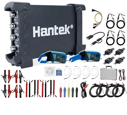 Osciloscopio Hantek Qingdao para Automoción USB/PC Hantek6074BE Kit I II III IV Osciloscopio de 4 Canales Hantek Qingdao para Automoción USB Osciloscopio 70MHz 1GSa/s(Hantek6074BE-kit IV)