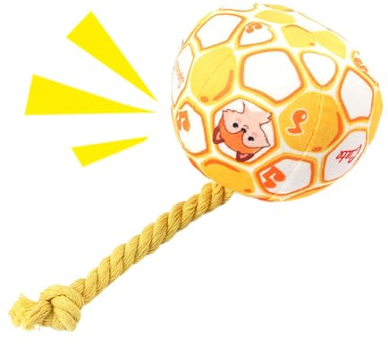 Lustiger Ball für Hunde, Disc Ball - Hundespielzeugball Weicher elastischer Hundeball - Bunter und sanfter Kicherball für Hunde, Geburtstag, interaktiver Spaß zu Hause oder draußen