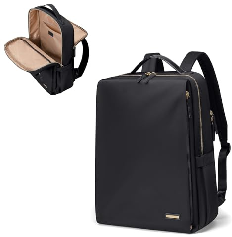 GOLF SUPAGS Snygg Laptop Ryggsäck för Kvinnor Flygbolag Godkänd Perfekt för Arbete, College Och Resor Avslappnad Multifunktionell Ryggsäck Lämplig För 14 Tums Notebook (svart), Svart, 14 Pollici