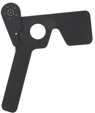 Healeved Handheld Eye Occluders for Optometry Tool Reusable Plastic Eye Occluder for Exam and Astigmatism Test