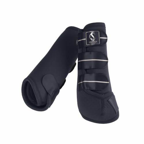 Eskadron Gamaschen Dressurgamaschen Beinschutz Pro Dressage vorne Classic Sports, Größe:Warmblut (Full), Farbe:Navy