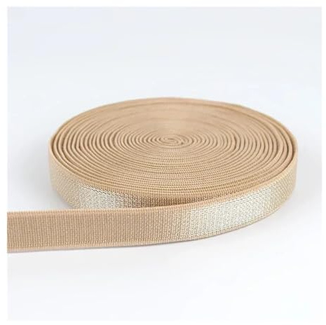 Banda elástica de nailon de 10/20/50 m, 6-18 mm, para ropa interior, correa de hombro, sujetador, bandas de goma, accesorios de cinta para cinturón de ropa (rosa carne, 10 metros_10 mm)