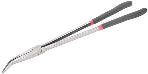 JVNALwnkv Crew Extractor Pliers ，Cutting Pliers,Extended Handle Pliers ，16 Inch 400mm Needle Nose Pliers ，45 Degree Curv ，Be Used to Drag and Pick ，Out Up Objects in S The Cope with Makes Use of