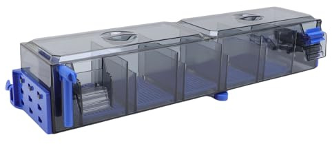 Oreilet Aquariumfilter, Externer Hang Am Fischtankfilter, Doppelte Suspension Wasserfall Progressive Filtrationssystem Schildkrötenwasserfilter für 130 L Tank (EU-Stecker 220V)